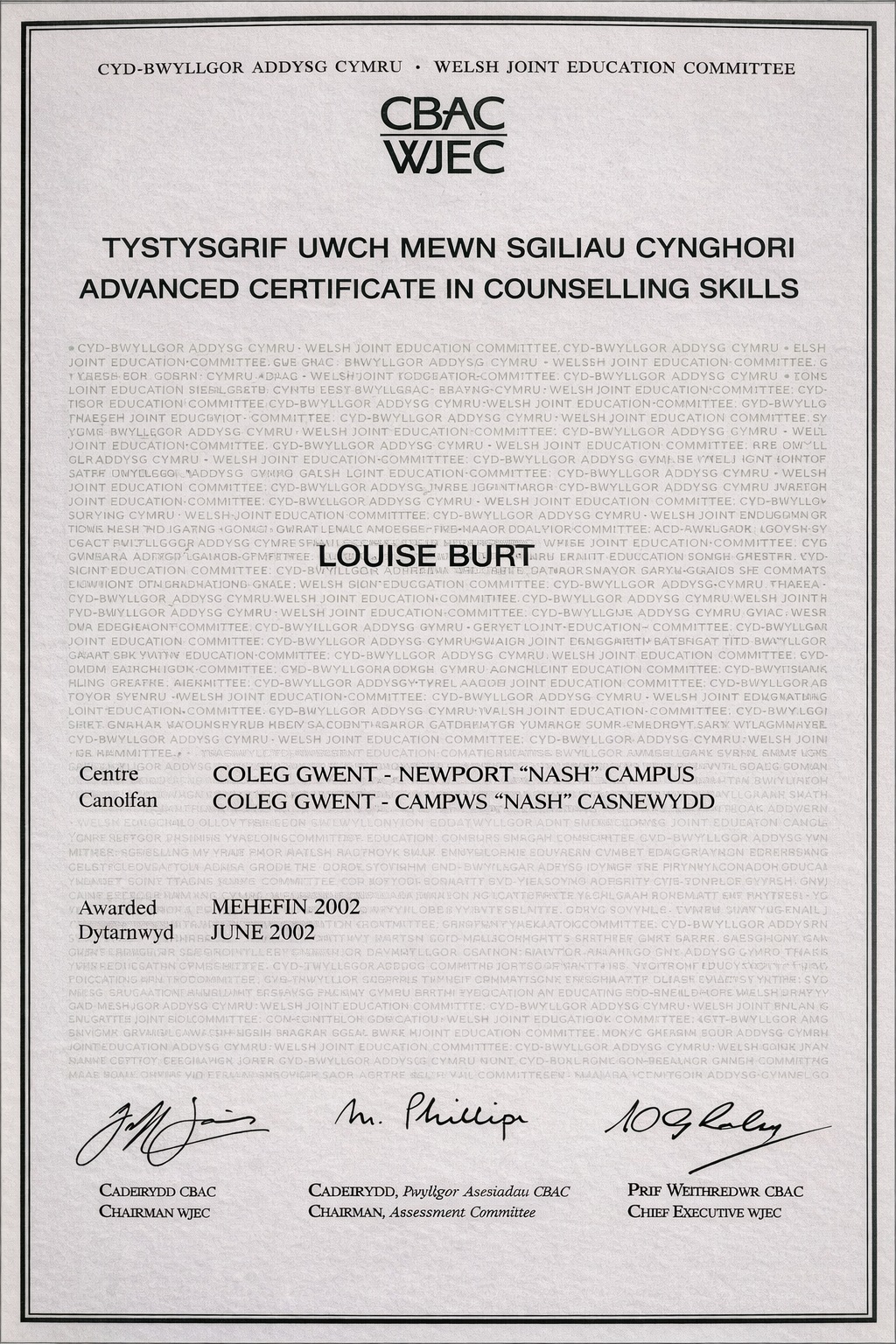 Certificate: Qualification 4